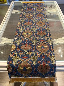 Caminho de Mesa em Jacquard - Azul