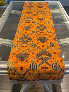 Caminho de Mesa em Jacquard - Laranja