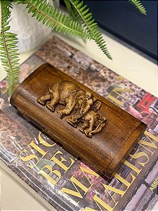 Caixa Decorativa - Porta Jóias - Madeira - 20x10