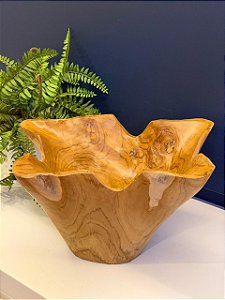 Centro de Mesa - Madeira Maciça - 38CM