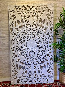 Painel - Madeira Entalhada - Indonésia - 1,80x1,00CM