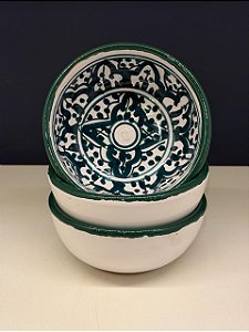 Bowl - Cerâmica - Tunísia - Tamanho Pequeno - Verde
