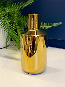Vaso - Cerâmica - Dourado - 15CM