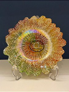 Bowl - Turquia - Vitral - Pintado á Mão - Grande - Colorido