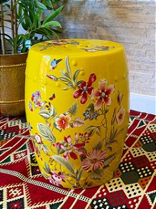 Seat Garden - Banco - Cerâmica - Amarelo - Flores