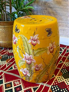 Seat Garden - Banco - Cerâmica - Amarelo - Flores