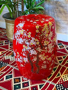 Seat Garden - Banco - Cerâmica - Vermelho - Flores