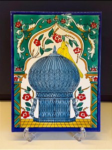 Quadro Azulejo - Tunísia - Sem Moldura - Colorido - 33CM