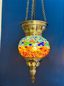 Luminária de Teto Turca - Colorido