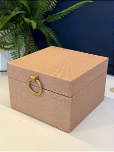 Caixa Decorativa - Tecido - 10x15 - Nude