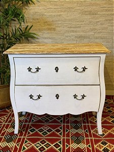 Cômoda em Madeira - Branco Provençal