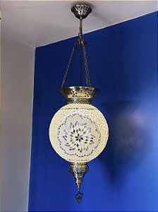 Luminária de Teto Turca - Branca - GG