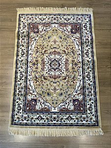 Tapete - Índia - Bege - 1,00 X 1,40MT