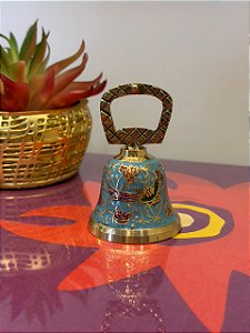 Sino - Latão - Azul Claro, Dourado e Colorido