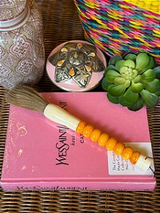 Pincel Decorativo - Escova - Amarelo Gema