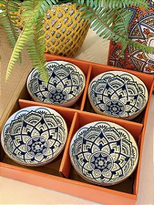 Kit 4 Bowls - Cerâmica - Azul