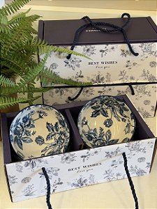 Kit 4 Bowls - Cerâmica - Azul