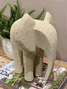 Elefante Decorativo - Resina - Off White - G