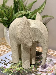Elefante Decorativo - Resina - Off White - M