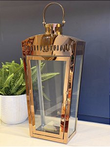Lanterna - Metal - Cobre - 48cm