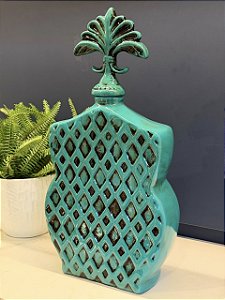 Potiche - Ceramica - Turquesa - 51CM