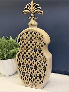 Potiche - Ceramica - Bege - 59CM