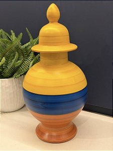 Potiche - Cerâmica - Colorido - 43CM