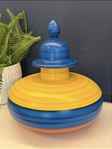 Potiche - Cerâmica - Colorido - 34CM