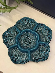 Petisqueira - Cerâmica - Turquia - Turquesa