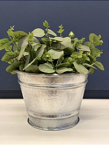Cachepot em Alumínio - Martelado - 22CM