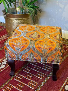 Banqueta Jacquard Turquia - Laranja