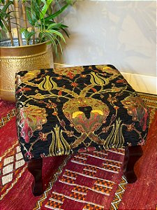 Banqueta Jacquard Turquia - Preto