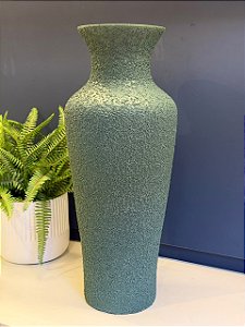 Vaso - Ceramica - Texturizado - Verde
