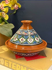 Panela Tagine Marroquina P - Cuscuzeira - Cerâmica - Verde