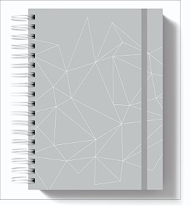 Planner Financeiro: Geométrico Cinza