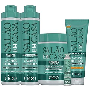 Eico Salão em Casa Cachos Definidos Cachos 800ml (5 produtos)