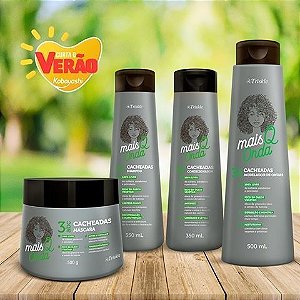 Kit Mais que Onda cacachos Triskle Cosméticos - Cabelos cacheados 