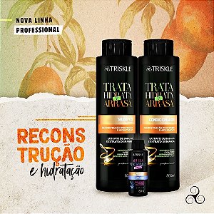 Kit Reconstrução Capilar Trata Hidrata e Arrasa Triskle    -  1660ml