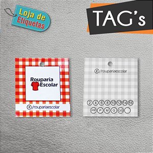 Tag's Personalizados 4/1 (2.000 peças) + 44x48mm