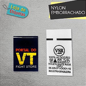 Etiqueta de Nylon Emborrachado