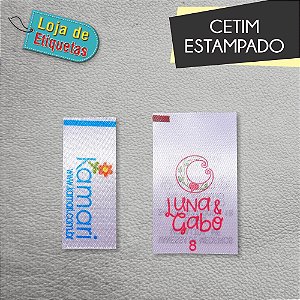 Etiqueta de Cetim Estampado