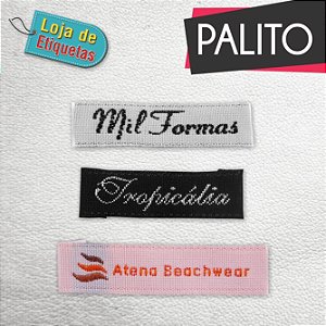 Etiqueta Bordada Palito - Tafetá
