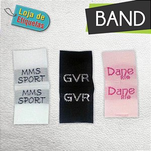 Etiqueta bordada Bandeirinha - Tafetá