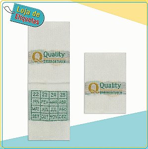 Etiqueta bordada Gola p/ Enxoval de Hotelaria - Tafetá