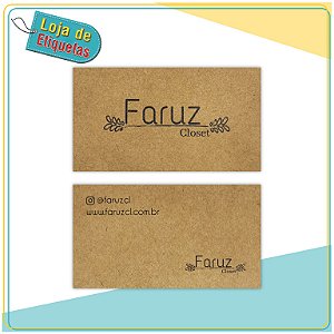 Cartões Personalizados Kraft 250g