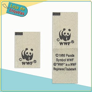 Etiqueta Bandeirinha de Sarja 100% Poliéster - Estampada