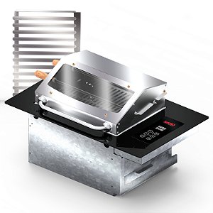Churrasqueira Cooktop Elétrica Digital de embutir 127V