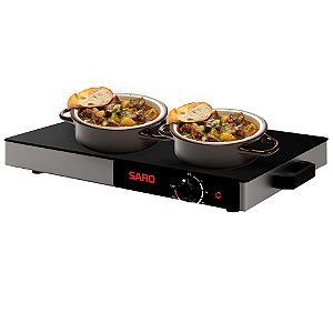 Mesa Térmica Rechaud Elétrico Vidro Temperado 400W 220V