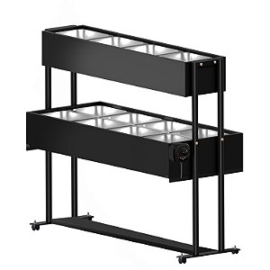 Saladeira Resfriamento Com Gelo-X para Buffet 8 Cubas