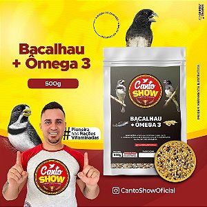 canto forte com  óleo de bacalhau 500g